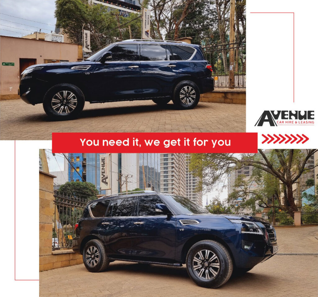 Nice Blue Patrol SUV - Avenue Car Hire & Leasing in Nairobi & Mombasa